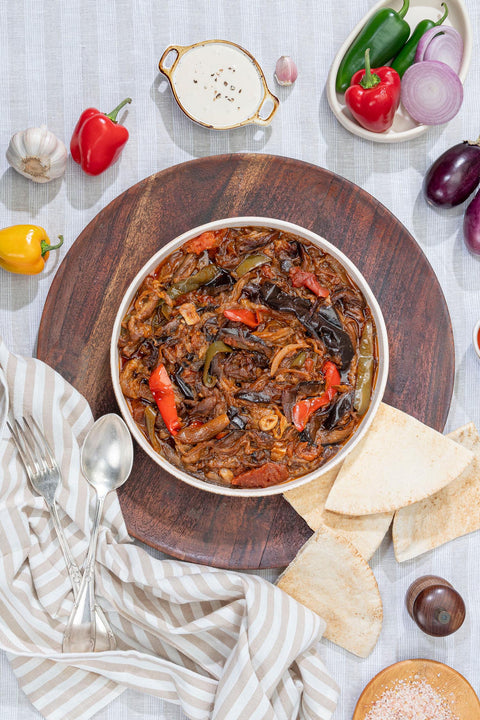 باذنجان مكمور (جاهزة للتقديم)