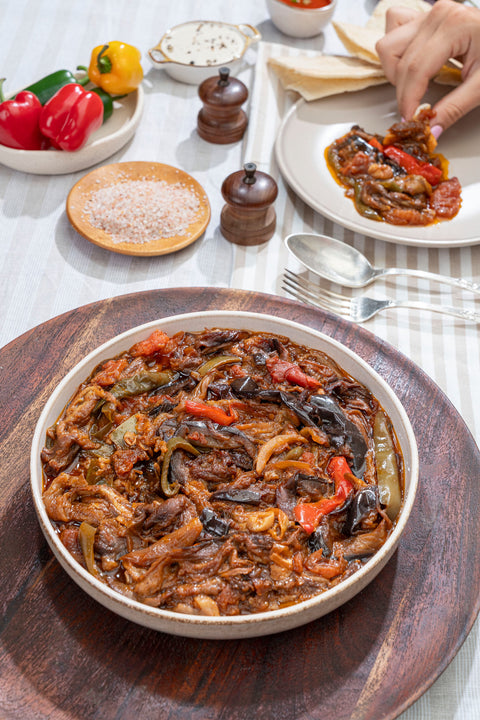 باذنجان مكمور (جاهزة للتقديم)