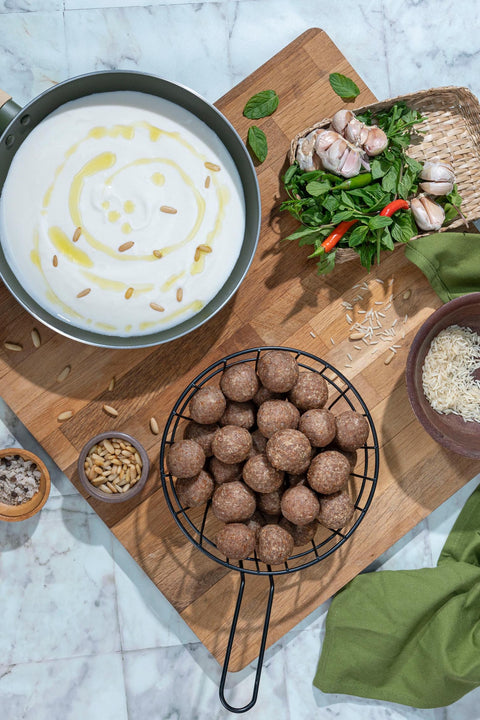 Mousallati Frozen Beef Kibbeh for Labanie 750 g - 30 pcs (Ready to Heat & Serve)