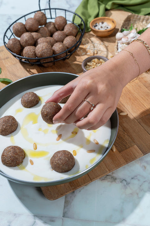 كبة لحم لبنية(جاهزة للتسخين والتقديم)