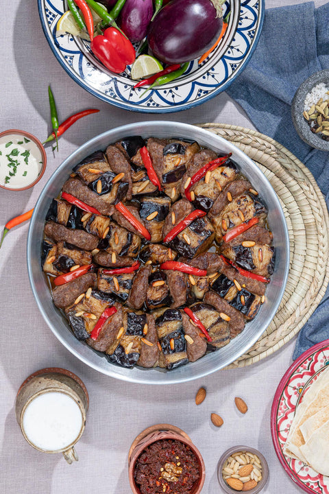 مسلاتي كباب باذنجان مطهي ومجمد 2000 جم (جاهزة للتسخين والتقديم)