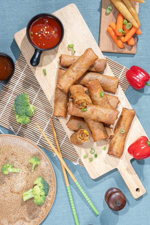 Mousallati Frozen Vegetable Spring Roll – 900 g (24 pcs), Crispy & Ready to Fry