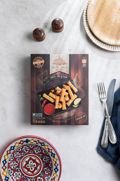 Mousallati Frozen Vegetable Spring Roll – 900 g (24 pcs), Crispy & Ready to Fry