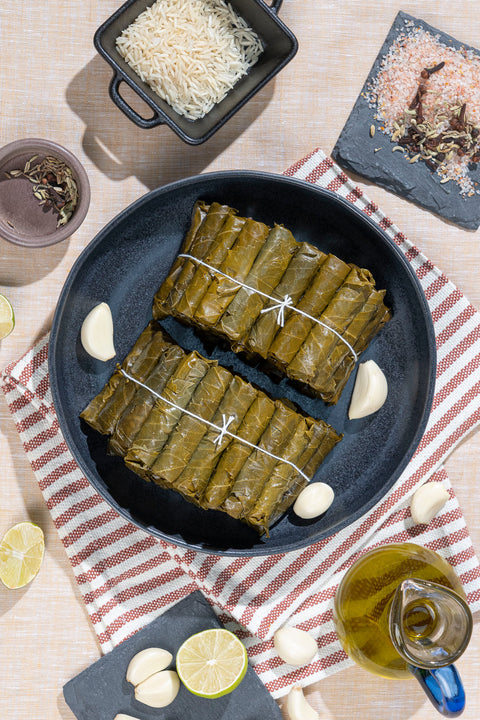 Mousallati Frozen Stuffed Grape Leaves with Meat 800 g (Ready to Heat & Serve)