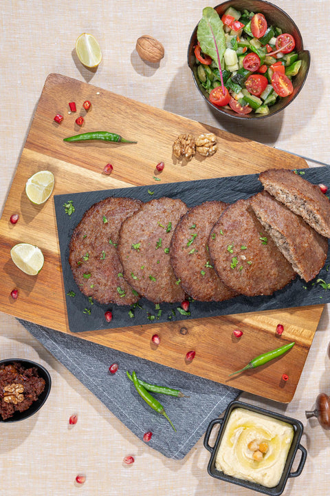 Mousallati Frozen Beef Kibbeh Sajieh – 600 g (5 pcs), Crispy & Ready to Fry